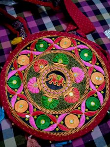 round shape traditional Rajasthani bag