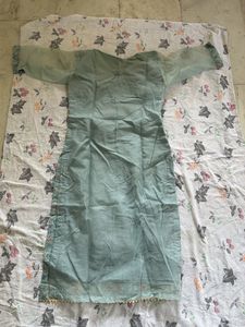 Beautiful Teal Embroidered Kurta Set