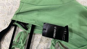Forever 21 Green Wrap Mini Dress (New With Ta