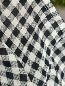 Chic Checkered Tunic Top