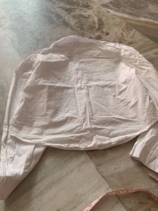 White Collared Crop Top