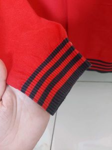 cobb Perry Red Quarter Zip Sweater