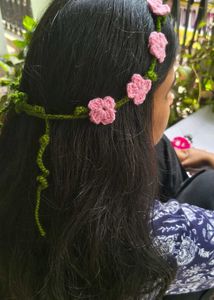 Handmade Crochet Flower Hairband