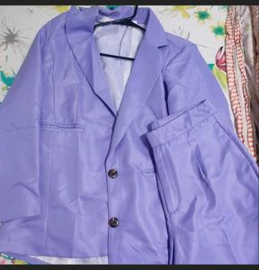 Lavender Blazer &amp; Shorts Set