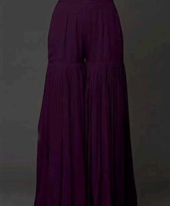 Elegant Purple Sharara Set with Fancy duptta