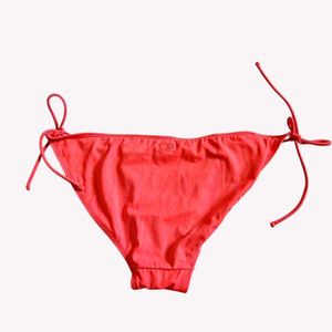 Coral Tie-Side Bikini Bottoms OP