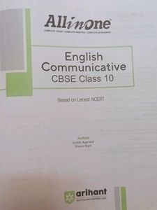 Arihant English Communicative CBSE Class 10