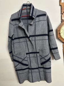 Chic Plaid Longline Cardigan