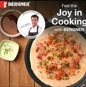 Bergner Cooking Cast Iron Dosa Tawa 12inch