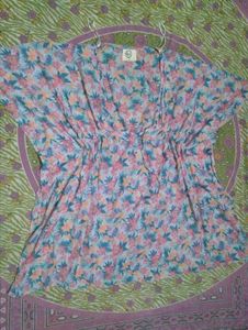 Floral Print Kaftan Top
