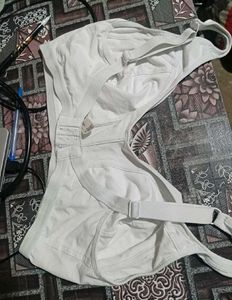 Comfortable White Cotton Bra