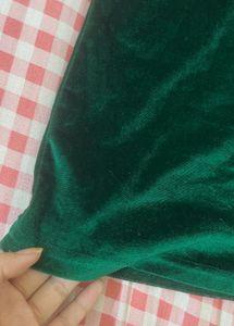 Emerald Velvet Cami Top