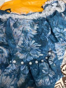Bridgestone inspired Off-Shoulder Floral Gown