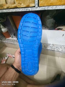 Blue Slip-On Shoes... रबर के है