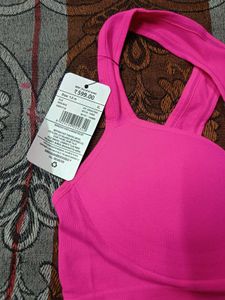 SHEIN Pink Sports Bra