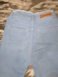 Light Blue Distressed Jeans