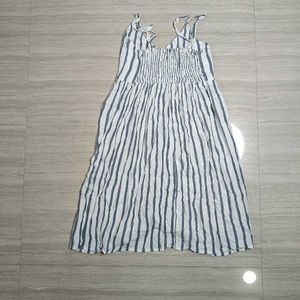 Striped Button-Front Sundress