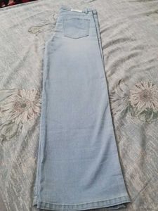 New Light Wash Wide Leg Denim Jeans