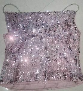 Westside Sparkling Sequin Camisole Top