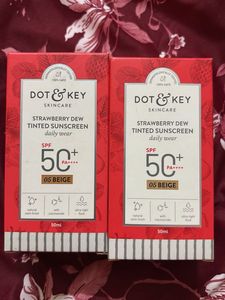 2 Dot &amp; Key Strawberry Dew Tinted Sunscreen SPF 50