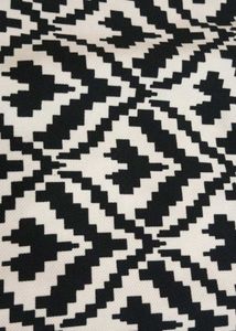 Chic Black &amp; White Patterned Dress