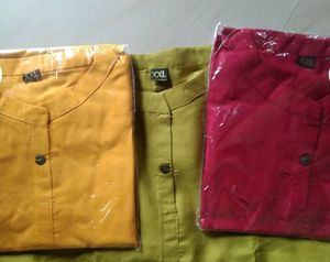 Pack Of 3 Combo Kurta