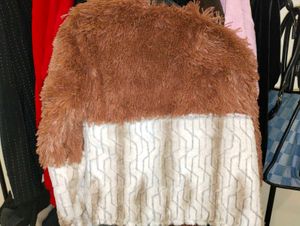 faux fur overcoat