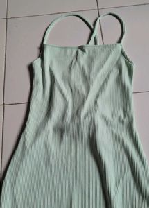 Mint Green Mini Dress - H&amp;M