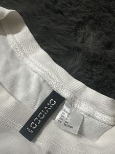 H&amp;M white fitted top