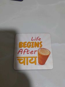 Unique Chai Lover Coasters with Holder