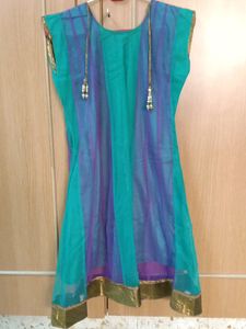 Beautiful Naira Cut Suit With Pant And Dhupatta