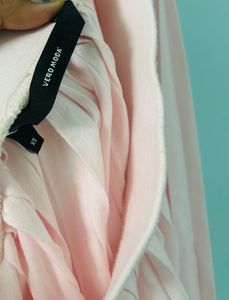 Vero Moda Peach Pleated High-low Mini Skirt