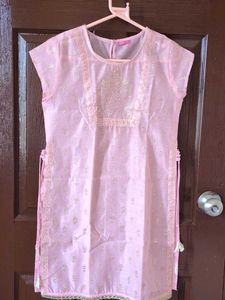 Cute Pink 3 piece Kurti set