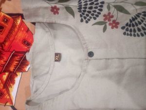 Simple Beige Kurta