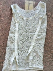 Beautiful White Silver Colour Top