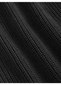 Black Turtleneck Wrap Sweater