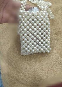 Vintage Pearl Beaded handmade Bag