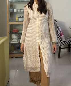 Off White Straight Kurta