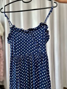Navy Blue Polka Cami Top