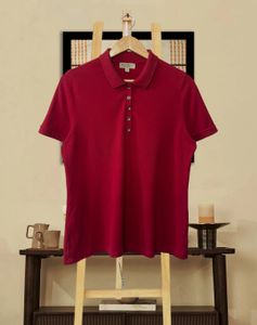 Burberry maroon Polo Shirt