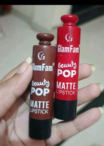 GlamFam Beauty Pop Matte Lipstick Duo