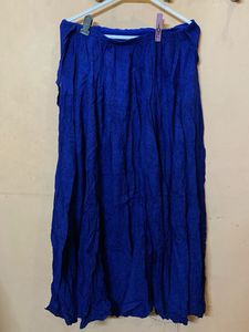 Bohemian Blue Maxi Skirt
