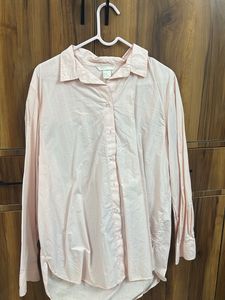 H&amp;M Light Pink Button-Up Shirt