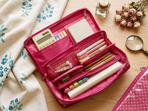 Pink Travel Organizer Pouch