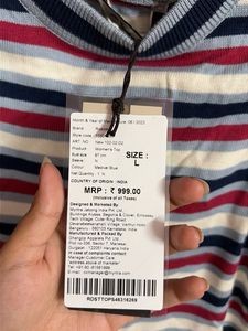 Striped Sleeveless Knit Top