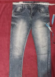 Stylish Blue Wash Denim Jeans