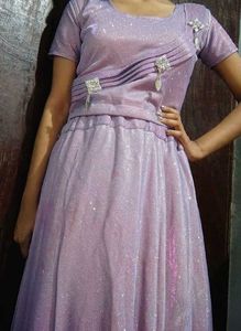 Sparkling Lavender Lehenga Choli Set