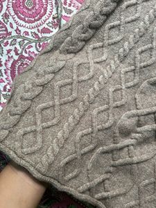 Cozy Knit Cable Midi Skirt