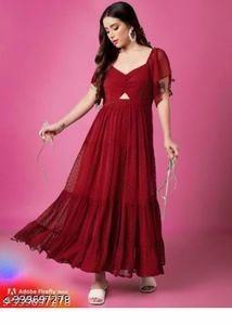 Elegant Red Maxi Dress