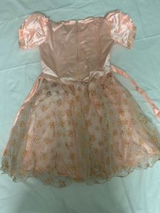 Peach Party Floral Dress